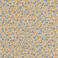 Kép 1/3 - Casadeco Színes bogyós romantikus kék-barna vlies tapéta Cherry Naturel/Bleu 53 cm X 10 m