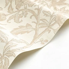 Kép 2/3 - Casadeco Indamintás bézs vinyl tapéta papagájokkal Etourneau Beige Ficelle 53 cm X 10 m