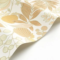 Kép 2/3 - Casadeco Vidám botanikai mintás sárga vinyl tapéta Palm Springs Jaune Citron 53 cm X 10 m