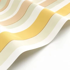 Kép 2/3 - Casadeco Modern csíkos sárga vinyl tapéta Venice Beach Jaune Citron 53 cm X 10 m