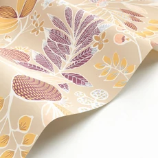 Kép 2/3 - Casadeco Vidám botanikai mintás bézs vinyl tapéta Palm Springs Sable Du Desert 53 cm X 10 m