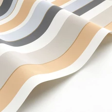 Kép 2/3 - Casadeco Modern csíkos szürke-sárga vinyl tapéta Venice Beach Naturel 53 cm X 10 m