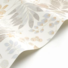 Kép 2/3 - Casadeco Vidám botanikai mintás natúr szín összeállítású vinyl tapéta Palm Springs Naturel 53 cm X 10 m