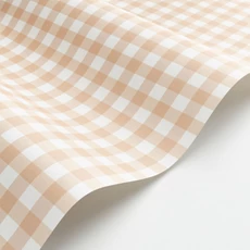 Kép 2/3 - Casadeco Apró kockás bézs vlies tapéta Vichy Beige Rosé 53 cm X 10 m