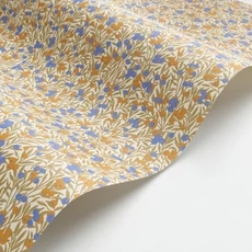 Kép 2/3 - Casadeco Színes bogyós romantikus kék-barna vlies tapéta Cherry Naturel/Bleu 53 cm X 10 m