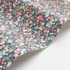 Kép 2/3 - Casadeco Apró virág mintás romantikus sötétkék-rózsaszín vlies tapéta Pansy Bleu Nuit/Rose 53 cm X 10 m