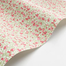 Kép 2/3 - Casadeco Színes bogyós romantikus zöld-rózsaszín vlies tapéta Cherry Blanc/Rose 53 cm X 10 m