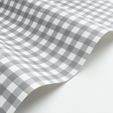 Kép 2/3 - Casadeco Apró kockás szürke vlies tapéta Vichy Anthracite 53 cm X 10 m