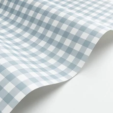 Kép 2/3 - Casadeco Apró kockás kék vlies tapéta Vichy Bleu Orage 53 cm X 10 m