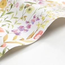 Kép 2/3 - Casadeco Pipacsos színes vlies tapéta Fleurs Des Champs Bouquet 53 cm X 10 m