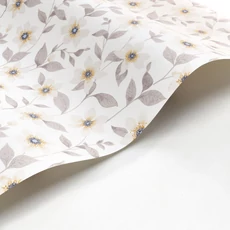 Kép 2/3 - Casadeco Romantikus virág mintás bézs vlies tapéta Clematites Beige Lin 53 cm X 10 m