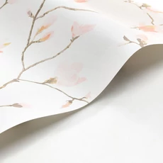 Kép 2/3 - Casadeco Magnóliás rózsaszín vlies tapéta Florescence Suzhou Rose 53 cm X 10 m