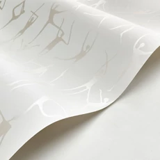 Kép 2/3 - Casadeco Modern fehér vlies tapéta táncosokkal Alberto Blanc 53 cm X 10 m