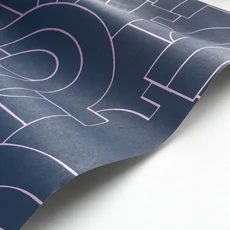 Kép 2/3 - Casadeco Absztrakt mintás elegáns kék vlies tapéta Arty Violet 53 cm X 10 m