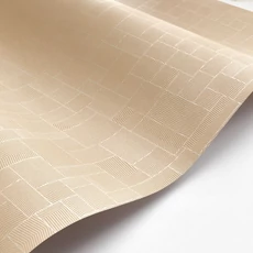 Kép 2/3 - Casadeco Geometriai mintás modern barna vlies tapéta Kensai Noisette 53 cm X 10 m