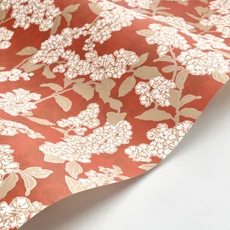 Kép 2/3 - Casadeco Cseresznyevirágos piros vlies tapéta Ume Rouge Carmin 53 cm X 10 m