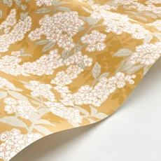 Kép 2/3 - Casadeco Cseresznyevirágos sárga vlies tapéta Ume Jaune Curry 53 cm X 10 m