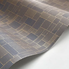 Kép 2/3 - Casadeco Geometriai mintás modern sötétkék vlies tapéta Kensai Bleu Encre 53 cm X 10 m