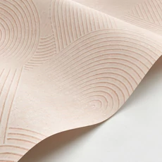 Kép 2/3 - Casadeco 3D hatású modern vonalmintás bézs vlies tapéta Jardin Des Pierres Beige Sable 53 cm X 10 m