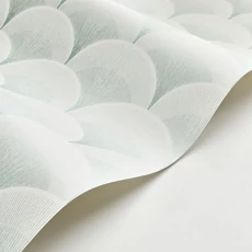 Kép 2/3 - Casadeco Elegáns art deco mandulazöld vlies tapéta Broadway Vert Amande 53 cm X 10 m