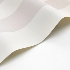 Kép 2/3 - Casadeco Szövethatású széles csíkos világosszürke vinyl tapéta Williamsburg Rayure Blanc/Gris 53 cm X 10 m