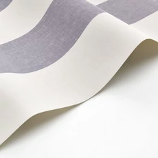 Kép 2/3 - Casadeco Szövethatású széles csíkos sötétkék vinyl tapéta Williamsburg Rayure Nocturne 53 cm X 10 m