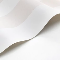 Kép 2/3 - Casadeco Vastag csíkos klasszikus krém színű vlies tapéta Bruges Plume 53 cm X 10 m