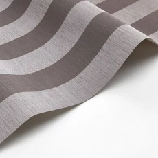 Kép 2/3 - Casadeco Elegáns csíkos sötétbarna vinyl tapéta Five O'Clock Stripe Noir Poivre 53 cm X 10 m