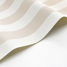 Kép 2/3 - Casadeco Klasszikus bézs csíkos vinyl tapéta Baltic Rayure Beige/Blanc 53 cm X 10 m