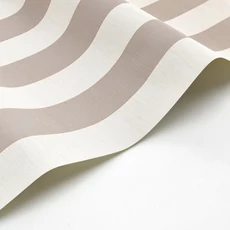 Kép 2/3 - Casadeco Elegáns csíkos barna vinyl tapéta Five O'Clock Stripe Taupe 53 cm X 10 m