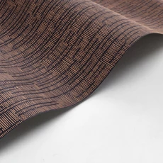 Kép 2/3 - Casadeco vonal mintás sötétbarna vlies tapéta Capri Terre Cuite 53 cm X 10 m
