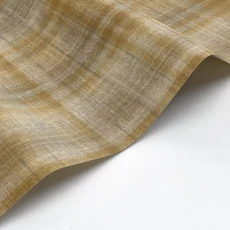 Kép 2/3 - Casadeco Skótkockás szövethatású barna vinyl tapéta Tartan Beige Cognac 53 cm X 10 m