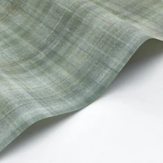 Kép 2/3 - Casadeco Skótkockás szövethatású zöld vinyl tapéta Tartan Vert Sauge 53 cm X 10 m