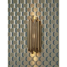 Kép 3/3 - Casadeco Keki zöld geometriai mintás vlies tapéta Hamilton Vert Kaki 53 cm X 10 m