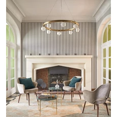 Kép 3/3 - Casadeco Elegáns vékony csíkos bézs vlies tapéta Country Club Naturel 53 cm X 10 m