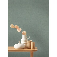 Kép 3/3 - Casadeco Texturált sárgás kék vinyl tapéta Empreinte Bleu Orage 53 cm X 10 m