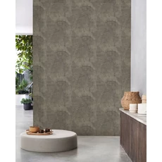 Kép 3/3 - Casadeco 3D hatású modern vonalmintás zöld vlies tapéta Jardin Des Pierres Vert Taiga 53 cm X 10 m