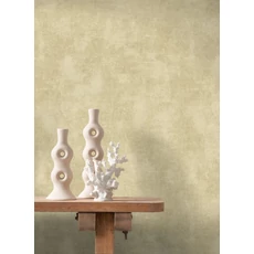 Kép 2/3 - Casadeco Elegáns zöldes bézs vlies tapéta kőhatású mintázattal Prague Stone Uni Sable 53 cm X 10 m