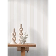 Kép 3/3 - Casadeco Csíkos klasszikus fekete vlies tapéta Olympe Charbon 53 cm X 10 m