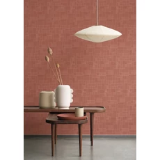 Kép 3/3 - Casadeco Geometriai mintás modern piros vlies tapéta Kensai Rouge Carmin 53 cm X 10 m