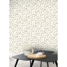 Kép 3/3 - Casadeco Romantikus virág mintás bézs vlies tapéta Clematites Beige Lin 53 cm X 10 m