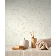 Kép 3/3 - Casadeco Márvány mintás fehér modern vinyl tapéta Marbre Blanc Albatre 53 cm X 10 m