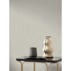 Kép 3/3 - Casadeco Szövethatású barnás szürke mosható vinyl tapéta Denim Gris Taupe 53 cm X 10 m