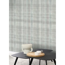 Kép 3/3 - Casadeco Skótkockás szövethatású szürke vinyl tapéta Tartan Gris Duvet 53 cm X 10 m