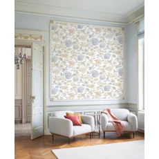 Kép 3/3 - Casadeco Nagy virág mintás bézs vlies tapéta Dahlia Beige Lin 53 cm X 10 m