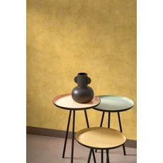 Kép 3/3 - Casadeco Elegáns aranysárga vlies tapéta kőhatású mintázattal Prague Stone Uni Jaune 53 cm X 10 m