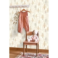 Kép 3/3 - Casadeco Fenyő mintás modern bézs vlies tapéta Walk In The Forest Beige Nude 53 cm X 10 m