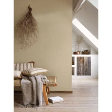 Kép 3/3 - Casadeco Színében csíkos klasszikus bézs vlies tapéta Papier Kraft Grain De Sable 53 cm X 10 m