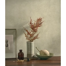 Kép 3/3 - Casadeco Levélmintás elegáns sárgás zöld vinyl tapéta Masaya Vert Lichen 53 cm X 10 m