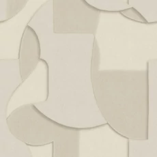 Kép 1/2 - Casadeco Geometriai mintás 3D hatású bézs vlies poszter tapéta Toosoft Beige Lin 200 cm X 2,5 m